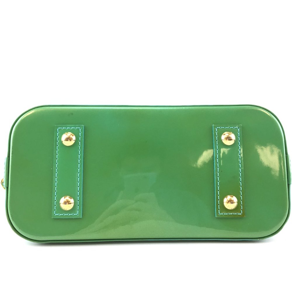 Alma Bb Top Handle Satchel Vernis Cross Body Bag - Picture 8 of 13